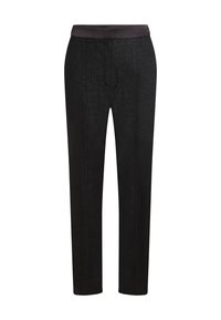 METALLIC PANTS - Püksid - black