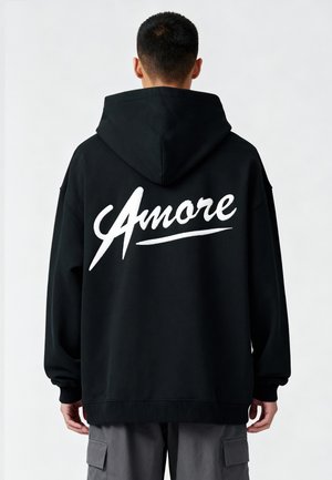 AMORE BACK EMBROIDERY - Mikina - black