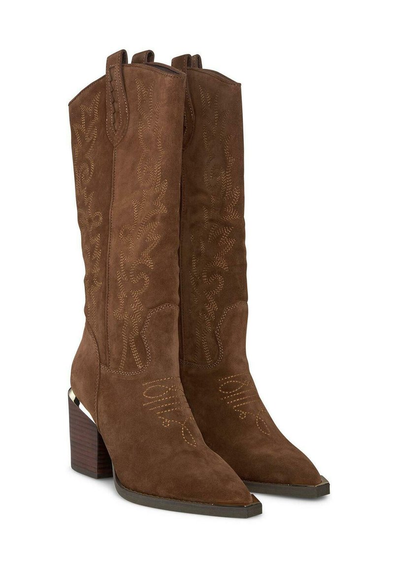 Alma en Pena Bottes de cowboy motard Camel/camel