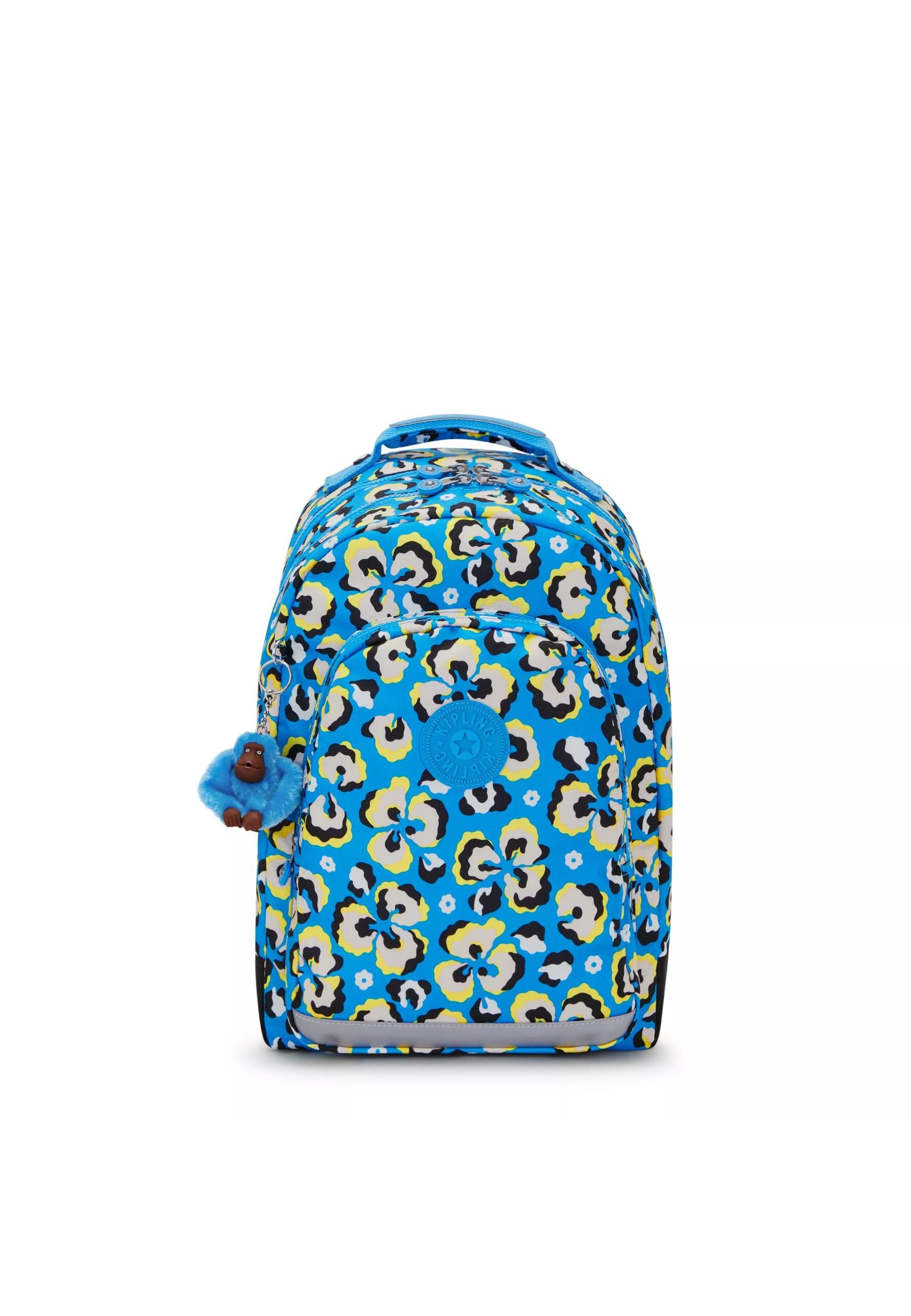 Kipling CLASS ROOM BTS PRT AC Sac à dos leopard floral/bleu