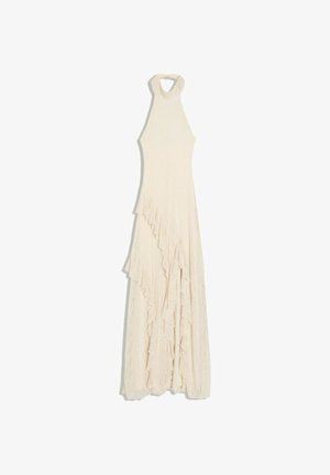 Bershka, LACE HALTERNECK - MIDI DRESS - Robe longue - beige
