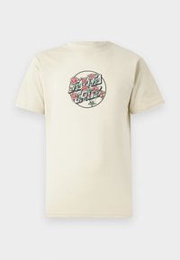 FLASH STACKED DOT FRONT TEE UNISEX - T-shirt imprimé - blond wood
