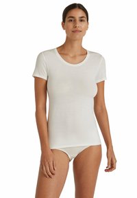FALKE DAILY CLIMAWOOL CREW NECK - Undershirt - off white