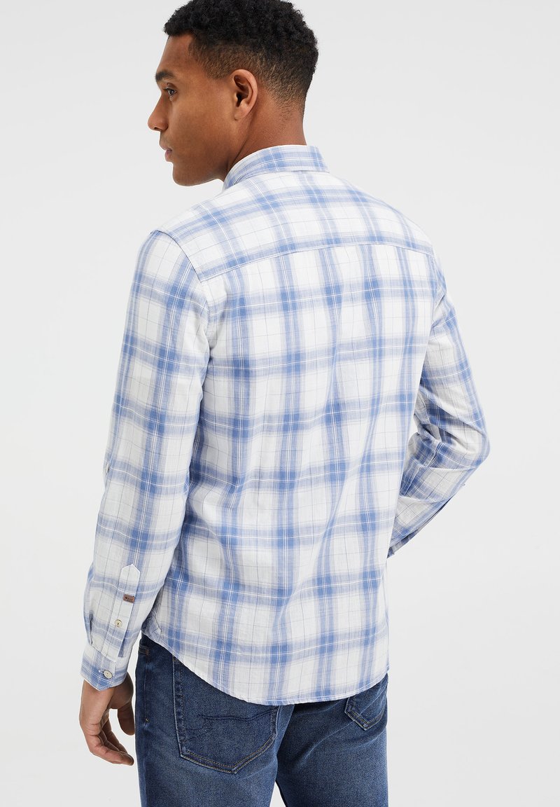 Herren Freizeithemden | WE Fashion SLIM FIT MET RUITDESSIN Hemd blue/white/blau - JZ81156 Herren Freizeithemden | WE Fashion SLIM FIT MET RUITDESSIN Hemd blue/white/blau - JZ81156