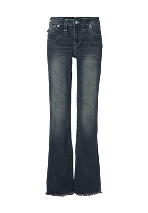 True Religion, WESTERN BECCA MR BOOTCUT FLAP - Τζιν Bootcut - dark wash