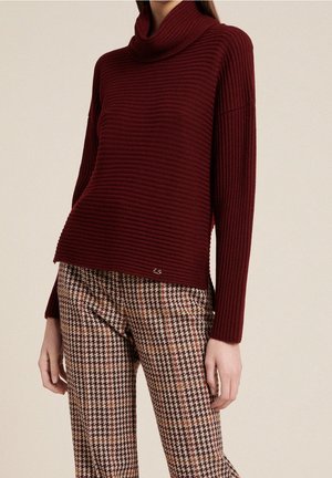 Striktrøje - bordeaux