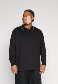 Calvin Klein - STRETCH TIPPING - Polo krekls - black Miniatūras attēls 1