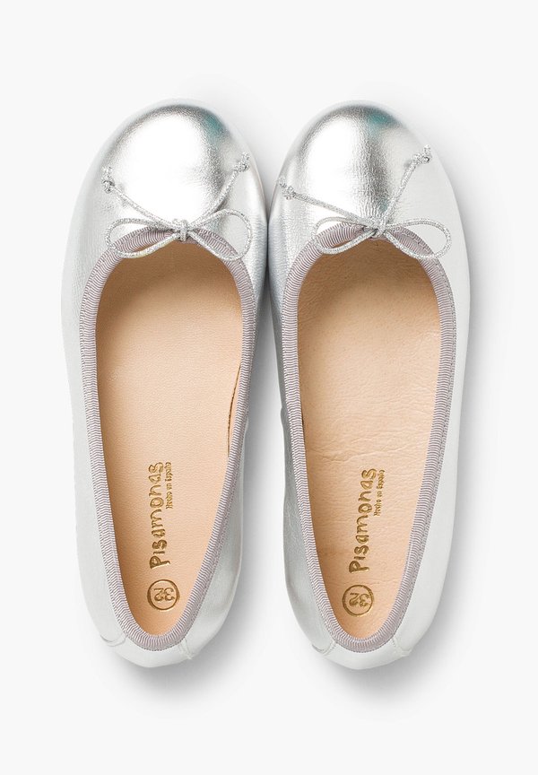 NIÑA PIEL MANOLETINAS  – Klassischer Ballerina – plata
