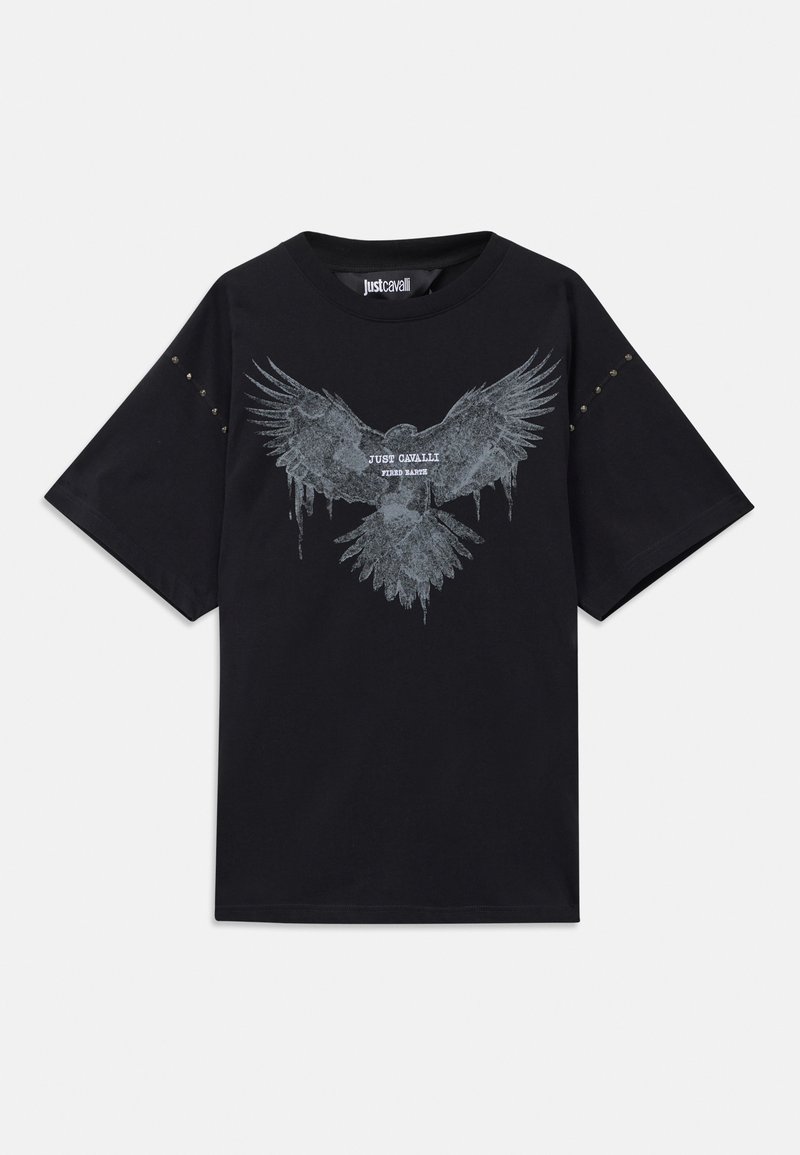 Just Cavalli T-shirt print zwart