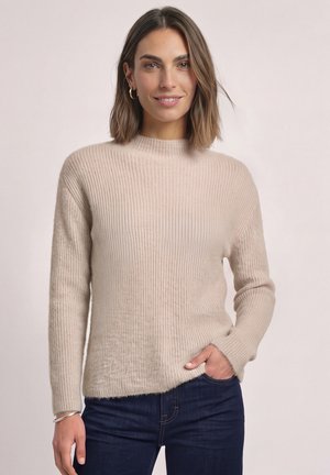 Street One, LIGHTWEIGHT KNIT TURTLE NECK SWEATER - Pullover - clay sand