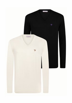 2 PACK SWEATER - Džemper - black