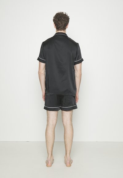 Moschino Underwear SHORT BUTTON UP PAJAMAS - Pizsamák - black