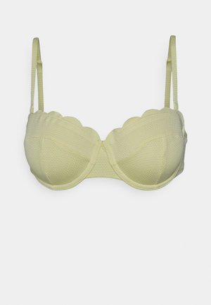 Hunkemöller SCALLOP - Bikini augšdaļa - yellow