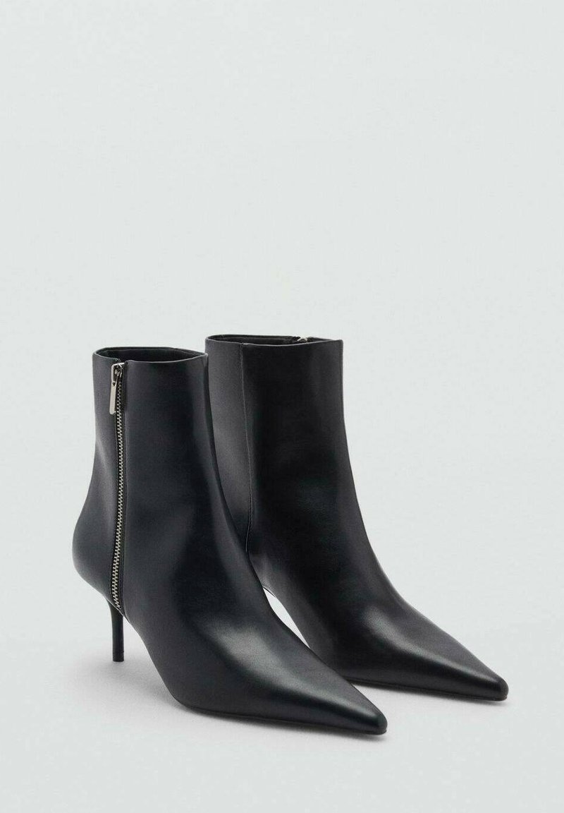 Boots Botas Negras Mujer Mango Mango Botines Black/negro