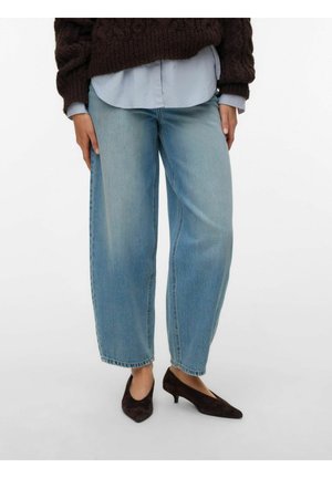 VMBILLIE HOHE TAILLE  - Široke hlačnice - light blue denim