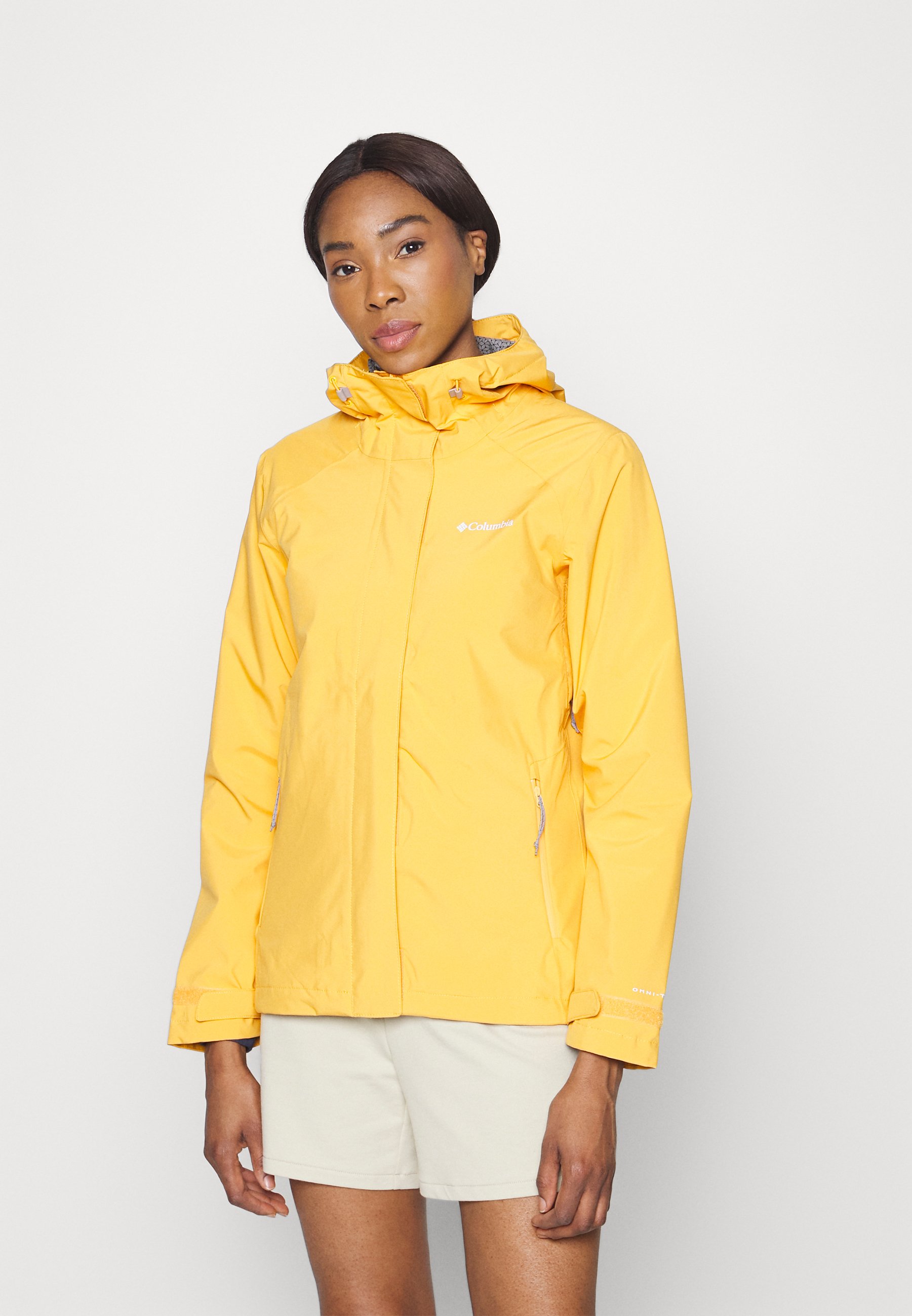 Columbia EARTH EXPLORER SHELL Waterproof Jacket Mango yellow Columbia EARTH EXPLORER SHELL Waterproof Jacket Mango yellow