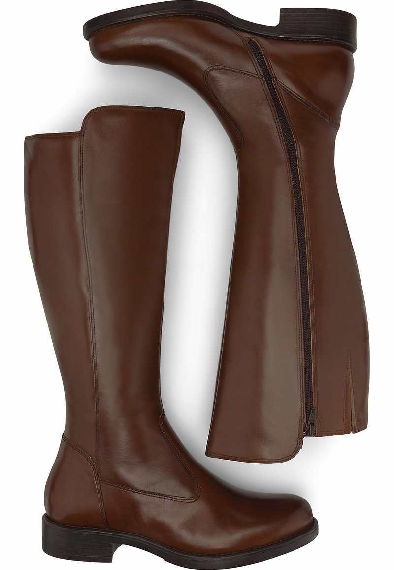 Damen Klassische Stiefel | Drievholt Overknees dunkelbraun - IU07485 Damen Klassische Stiefel | Drievholt Overknees dunkelbraun - IU07485