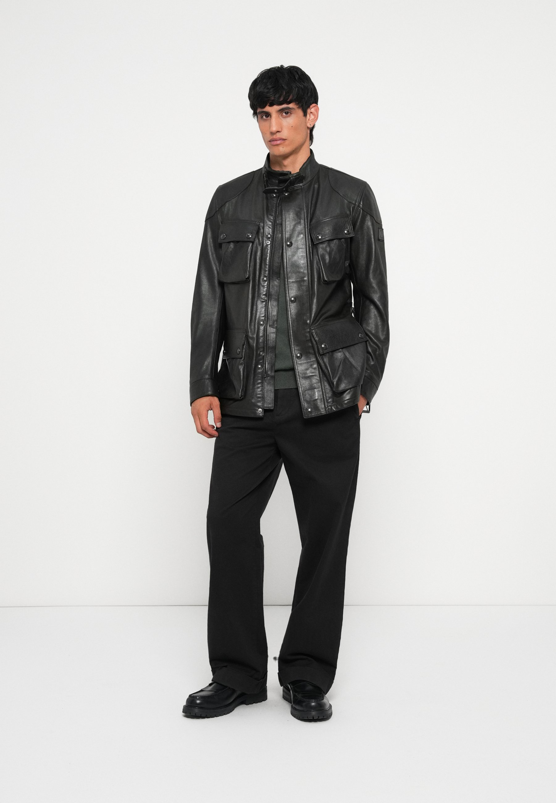 Belstaff TRIALMASTER PANTHER JACKET - Chaqueta de cuero - black