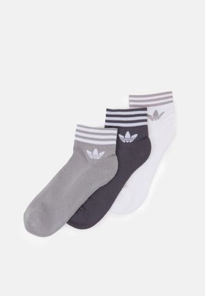 TREF UNISEX 3 PACK - Strumpor - white/grey/dark grey