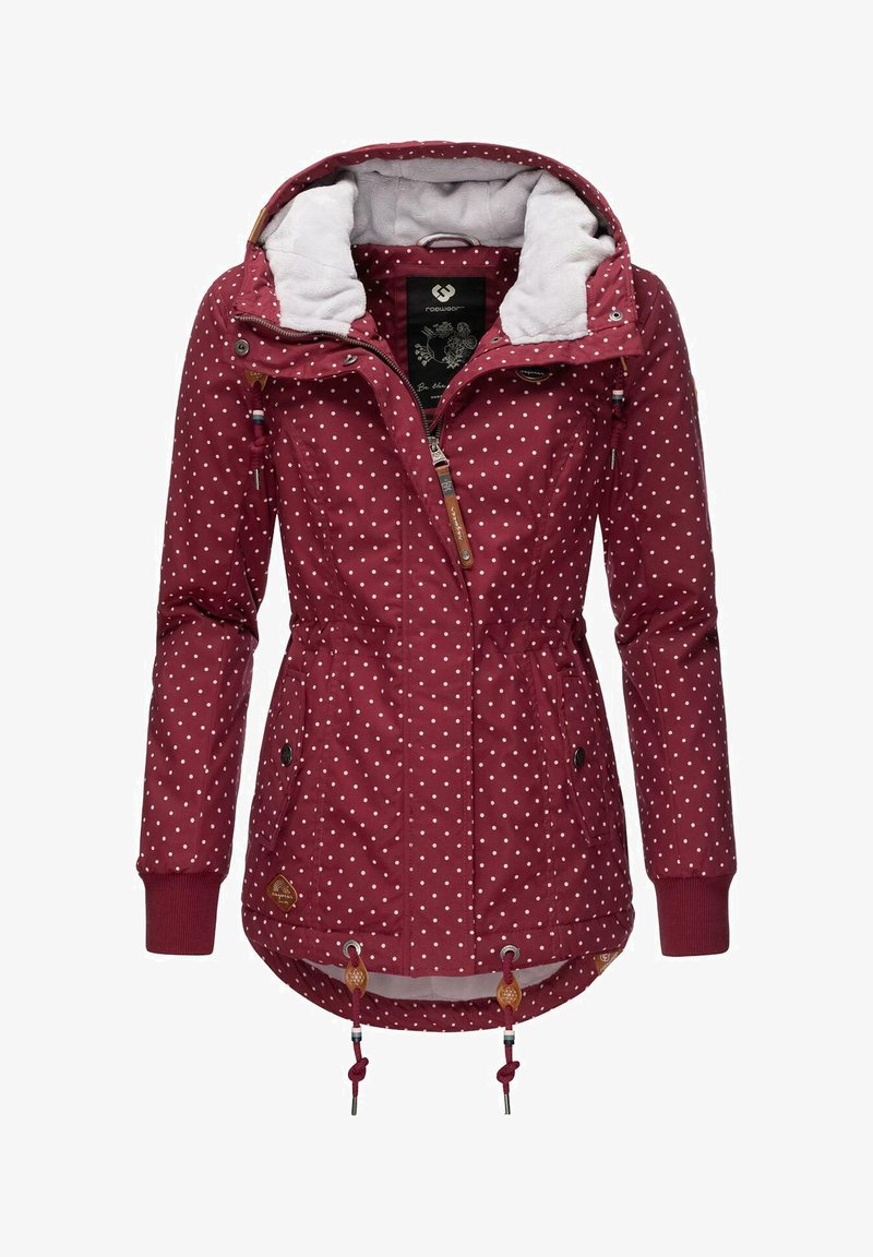 Ragwear YM-DANKA DOTS - Zimní kabát - wine red