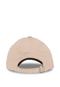 Beige cotton cap with a curved brim, adjustable strap at the back, and embroidered "JOHNNY URBAN" detail above the strap.