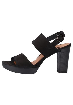 Sandalen met hoge hak - black