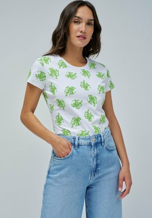 Print T-shirt - weiß