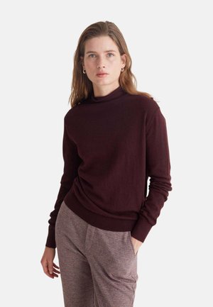 Yerse, JERSEY DE CUELLO CISNE - Jersey de punto - burdeos