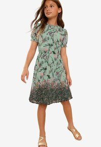 Love & Roses PUFF SLEEVE REGULAR FIT - Vardagsklänning - blue printed
