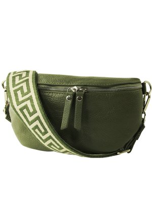 DrachenLeder Bum bag - grün mehrfarbig