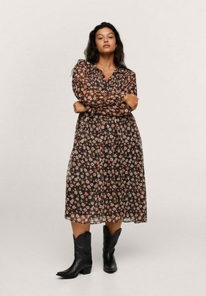 Shirt dress - schwarz