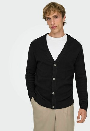 ONSTONY - Strickjacke - black