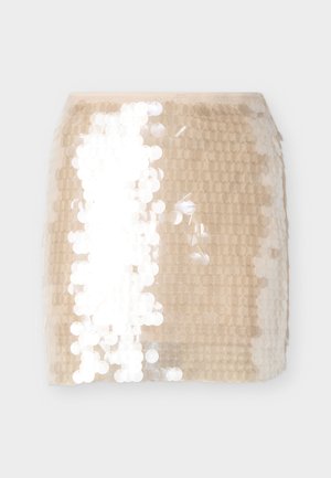 Gina Tricot, SEQUIN SKIRT - Μίνι φούστα - champagne