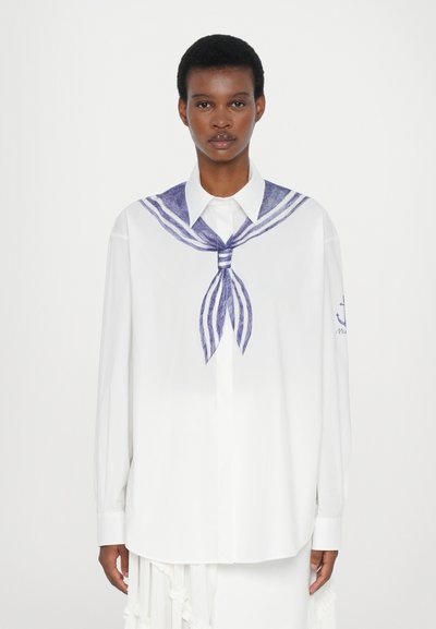 MOSCHINO OLIVIA - Košilová halenka  - fantasia bianco