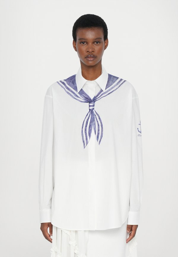 OLIVIA - Button-down blouse - fantasia bianco