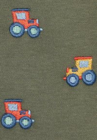 JoJo Maman Bébé TRACTOR EMBROIDERED REGULAR FIT - Pólóing - khaki green embroidered