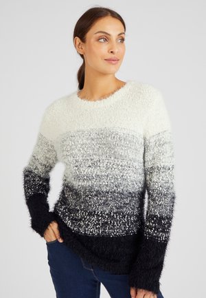 Pullover - noir rayé