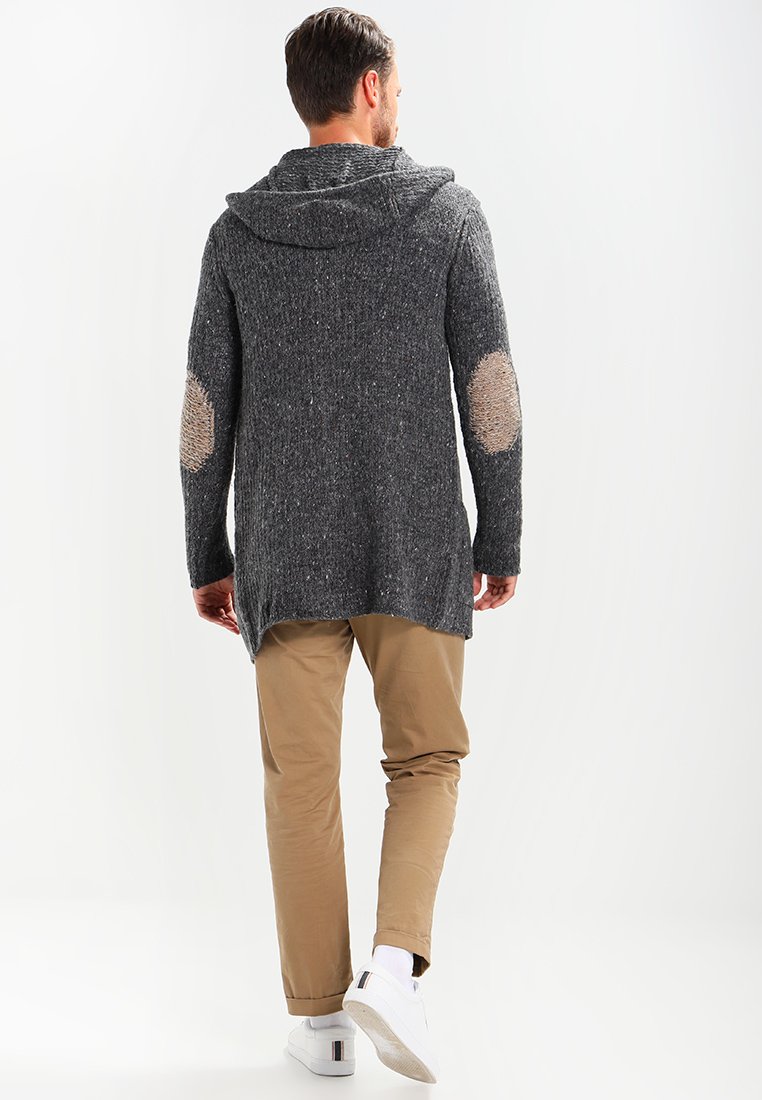 THEREDTHREAD tail long cardigan グレー THEREDTHREAD / ザレッドスレッド】S tail cardigan long