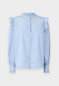 ONLSIMM FRILL  - Pluus - soft chambray/cloud dancer