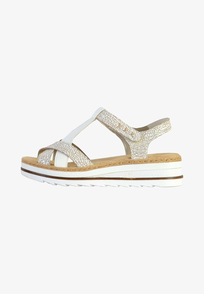 Rieker EVEREST - Platform sandals - blanc