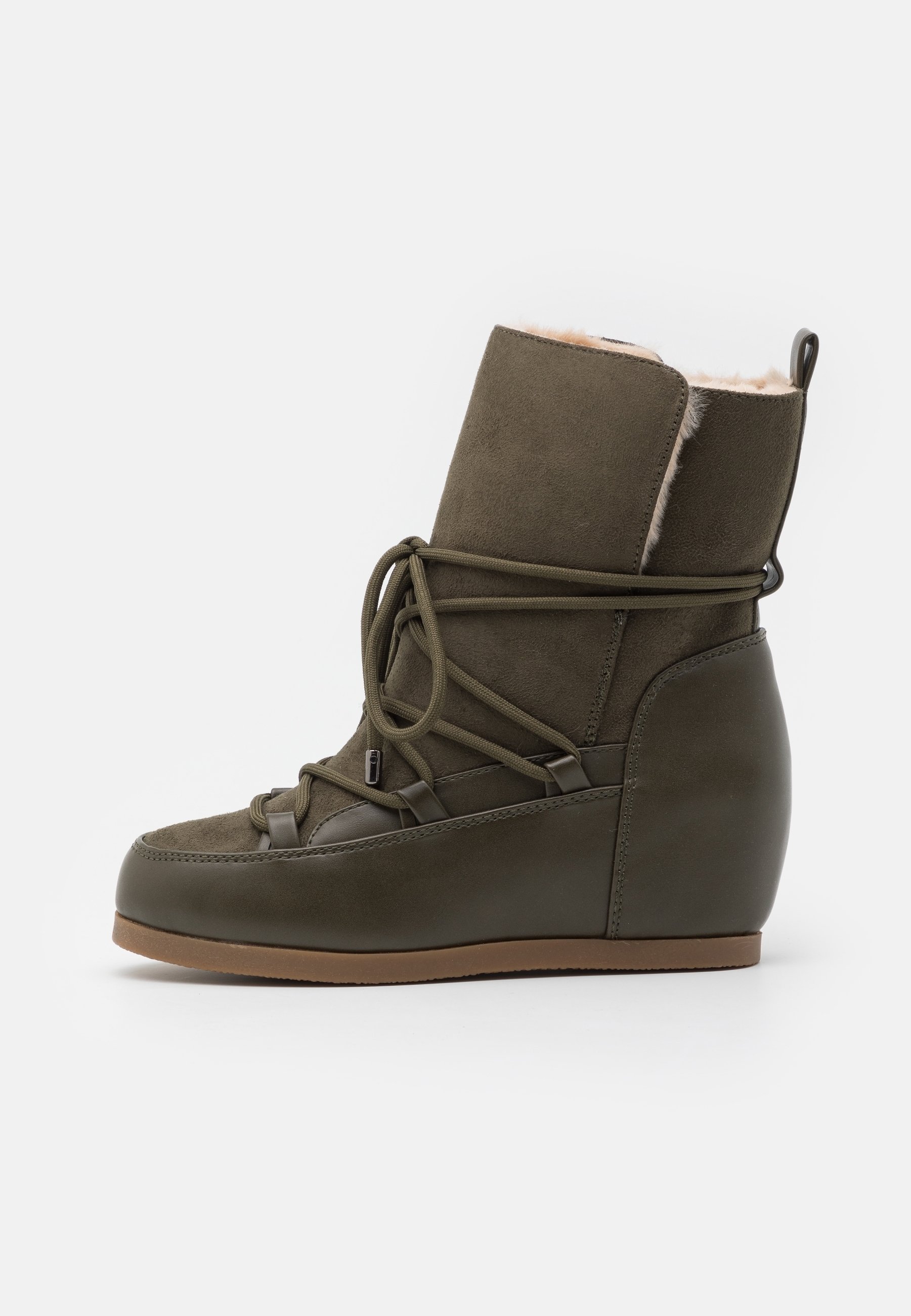 Anna Field Wedge Ankle Boots khaki (Pre-owned)