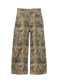 LEOPARD PRINT - Blugi largi - khaki