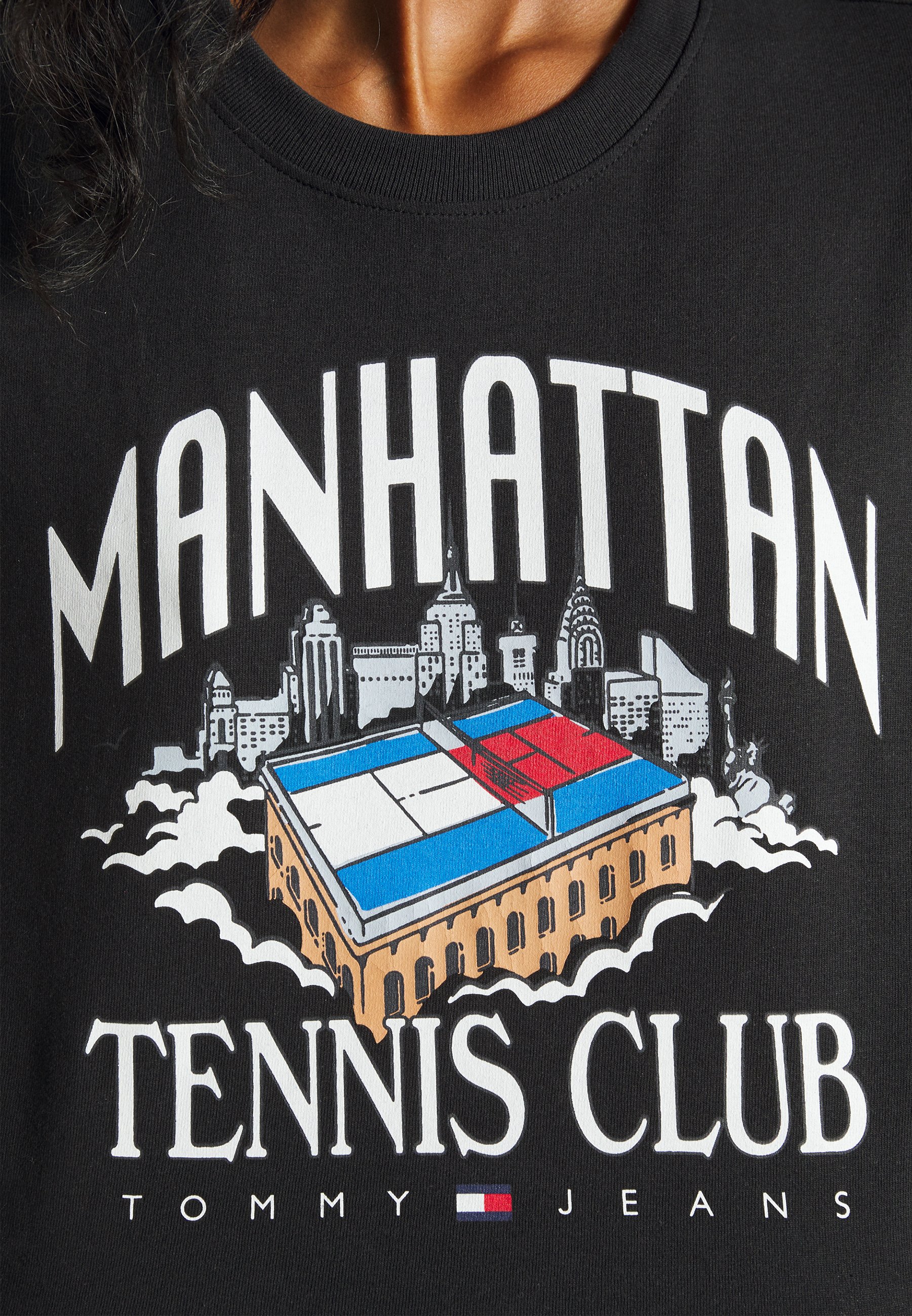 Tommy Jeans SUPER CROP TENNIS - Print T 