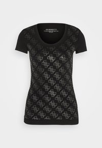 SS CN 4G ALLOVER TEE - T-shirt print - jet black