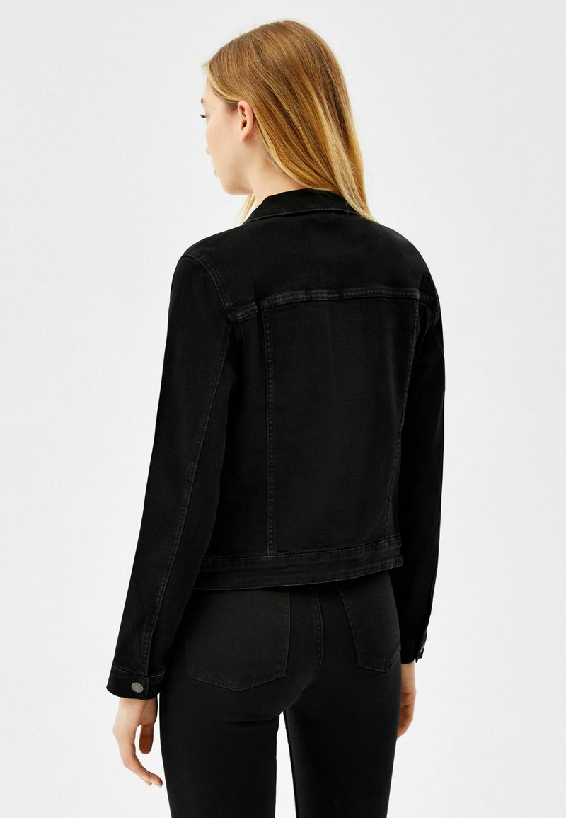 Damen Leichte Jacken | Bershka Jeansjacke black/schwarz - IK80235 Damen Leichte Jacken | Bershka Jeansjacke black/schwarz - IK80235