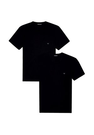2 PACK PARTE ALTA CREW NECK  - Camiseta interior - black/black