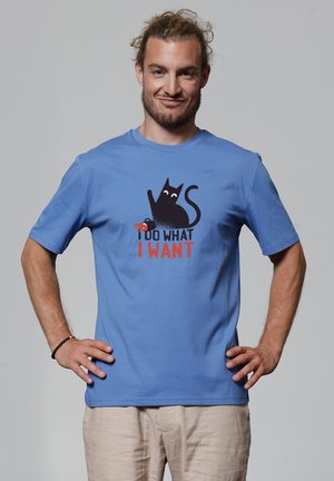 watapparel CAT - T-shirt print - bright blue
