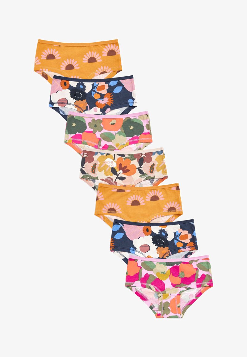 Next SEVEN PACK Alushousut Ochre Yellow Navy Blue Floral keltainen next-seven-pack-alushousut-ochre-yellow-navy-blue-floral-keltainen