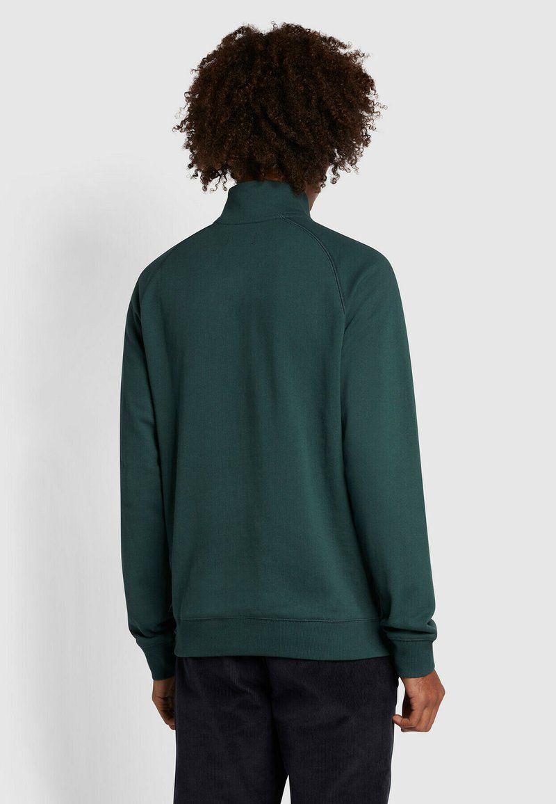 Farah JIM 1/4 ZIP - Sweatshirt - farah forest green/vert foncé - ZALANDO.FR