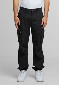 Urban Classics RIPSTOPLOOSE FIT  - Trousers - black